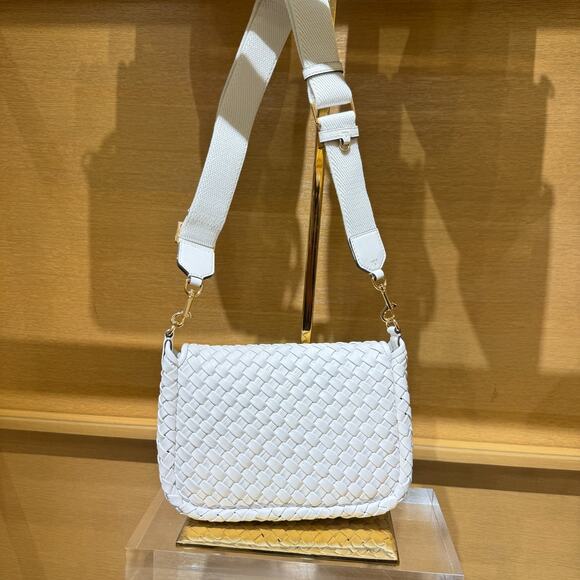 Best Price‼️Tory Burch Thea Flap Crossbody 176008Cedar $695 White - Picture 5 of 11
